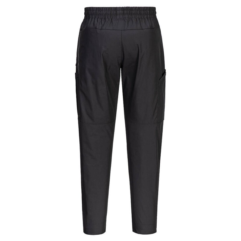 Pantalon de travail Ripstop noir PORTWEST | Confort & Durabilité | Poches multiples | Coupe slim ajustée