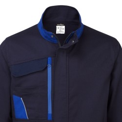 Veste de travail 100% coton PORTWEST - Durable, respirante et fonctionnelle avec 6 poches et liseré réfléchissant