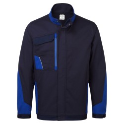 Veste de travail 100% coton PORTWEST - Durable, respirante et fonctionnelle avec 6 poches et liseré réfléchissant
