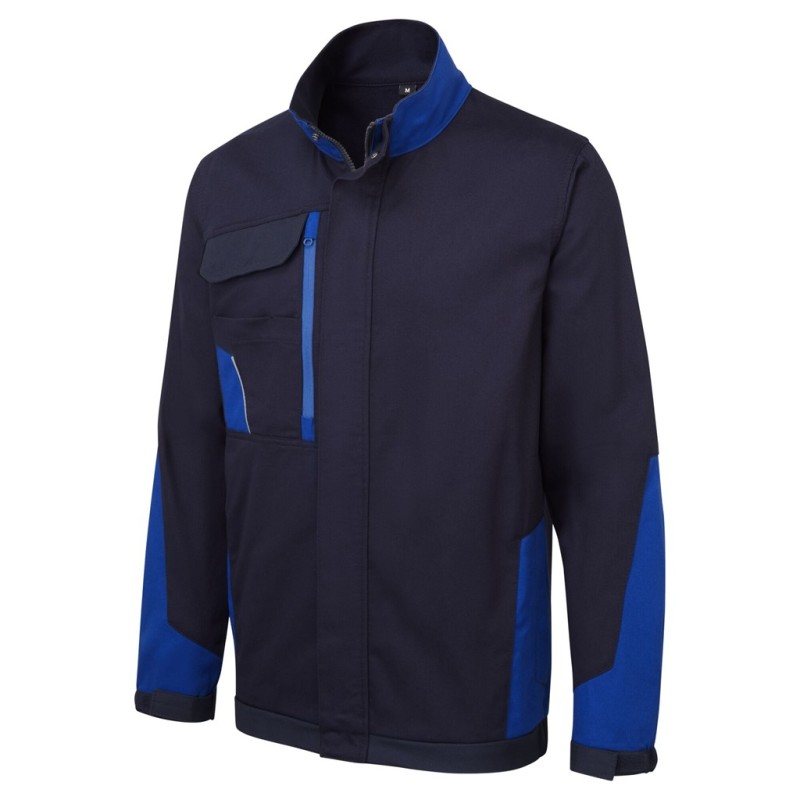 Veste de travail 100% coton PORTWEST - Durable, respirante et fonctionnelle avec 6 poches et liseré réfléchissant