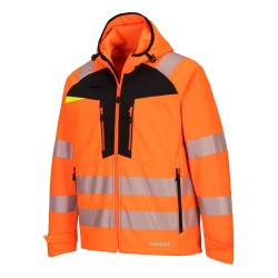 Blouson softshell haute visibilité GRANDES TAILLES PORTWEST DX4 - Résistant, respirant et certifié EN ISO 20471