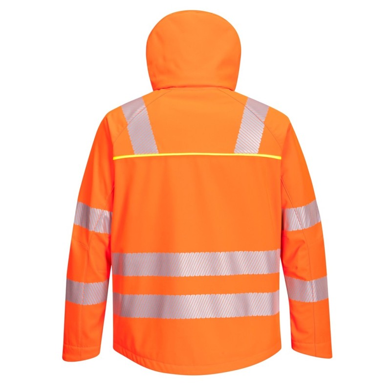 Blouson softshell haute visibilité GRANDES TAILLES PORTWEST DX4 - Résistant, respirant et certifié EN ISO 20471