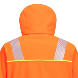 Blouson softshell haute visibilité GRANDES TAILLES PORTWEST DX4 - Résistant, respirant et certifié EN ISO 20471