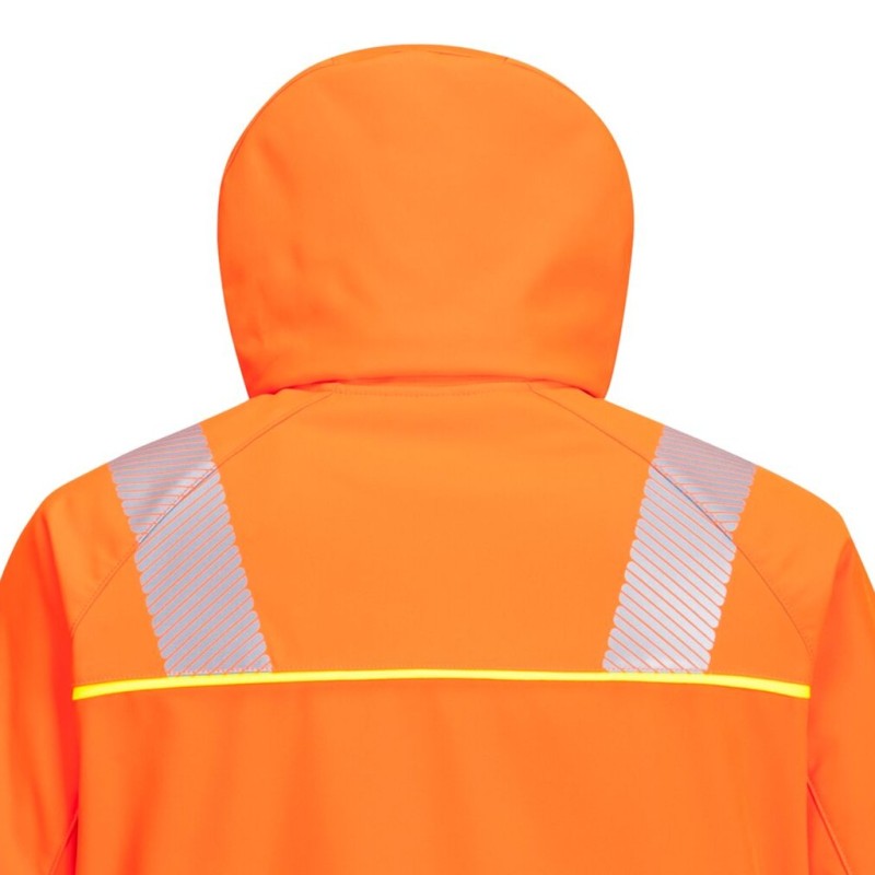 Blouson softshell haute visibilité GRANDES TAILLES PORTWEST DX4 - Résistant, respirant et certifié EN ISO 20471