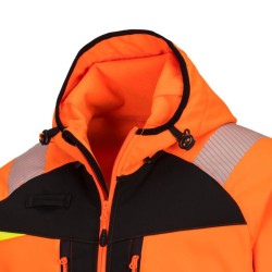 Blouson softshell haute visibilité GRANDES TAILLES PORTWEST DX4 - Résistant, respirant et certifié EN ISO 20471