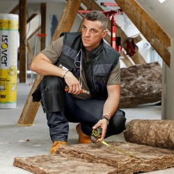 Gilet de travail gris Hiver SABLE de chez LMA