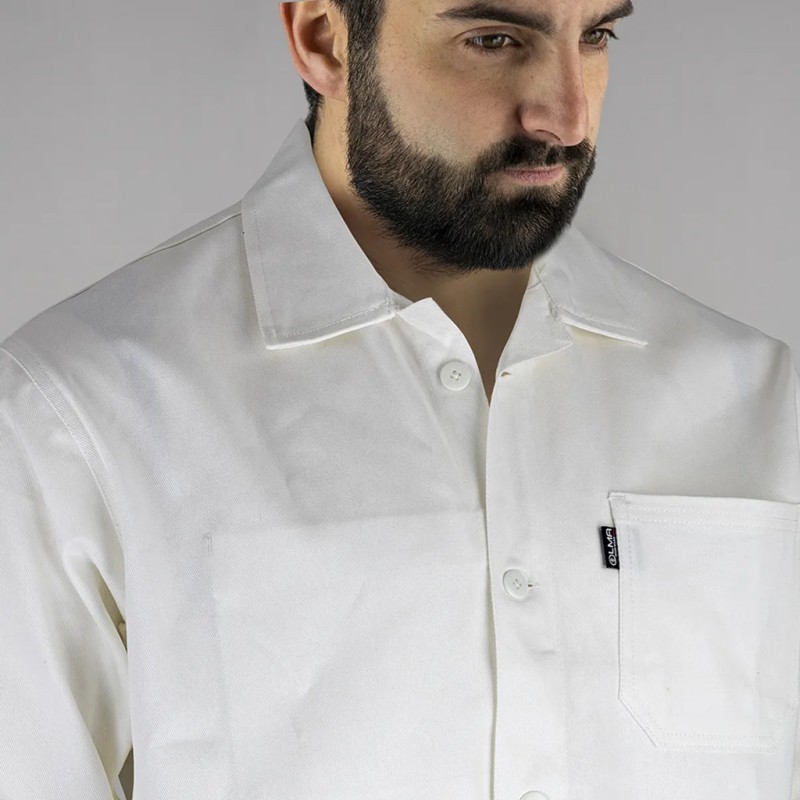 Veste de peintre blanche en coton - LMA - Qualité et fonctionnalité
