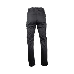 Pantalon cuisinier noir Tailles 38-52 ceinture éponge de chez LMA