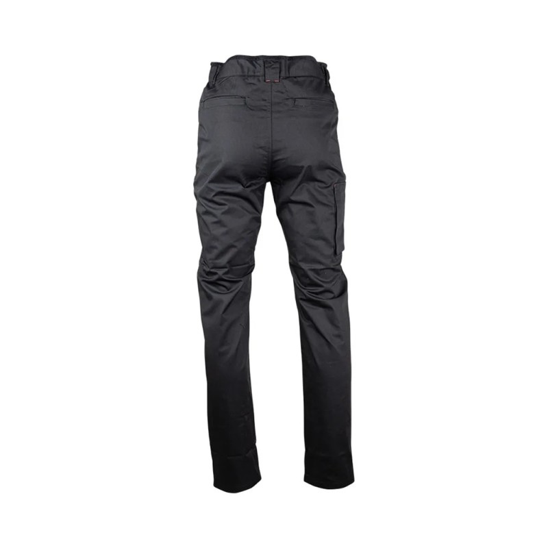 Pantalon cuisinier noir Tailles 38-52 ceinture éponge de chez LMA