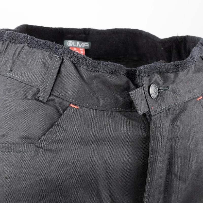 Pantalon cuisinier noir Tailles 38-52 ceinture éponge de chez LMA