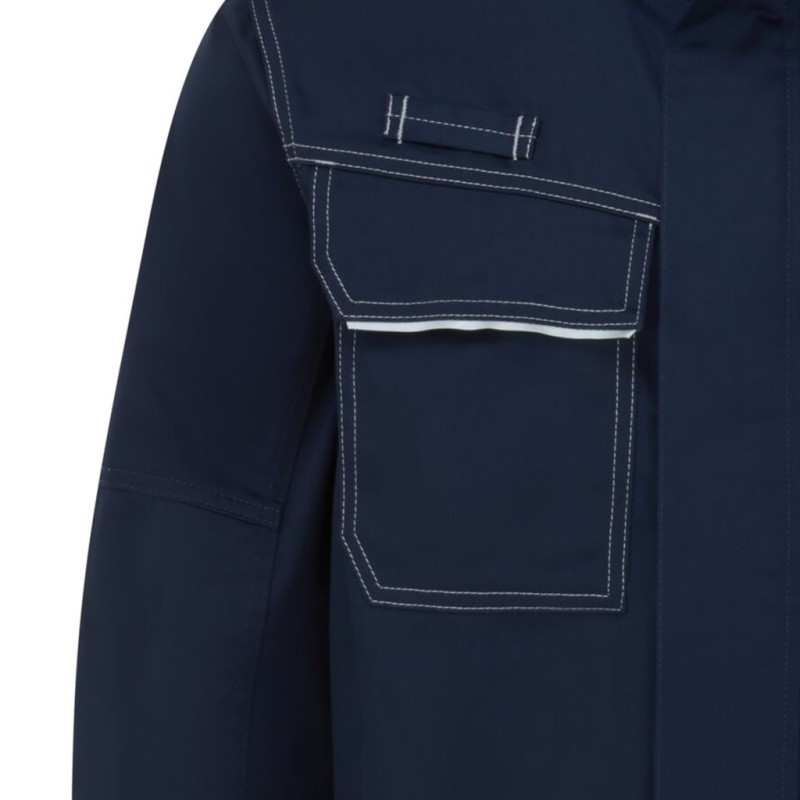 Veste de soudeur Grande Taille Bizweld FR - Protection anti-flammes, confort optimal et coutures renforcées