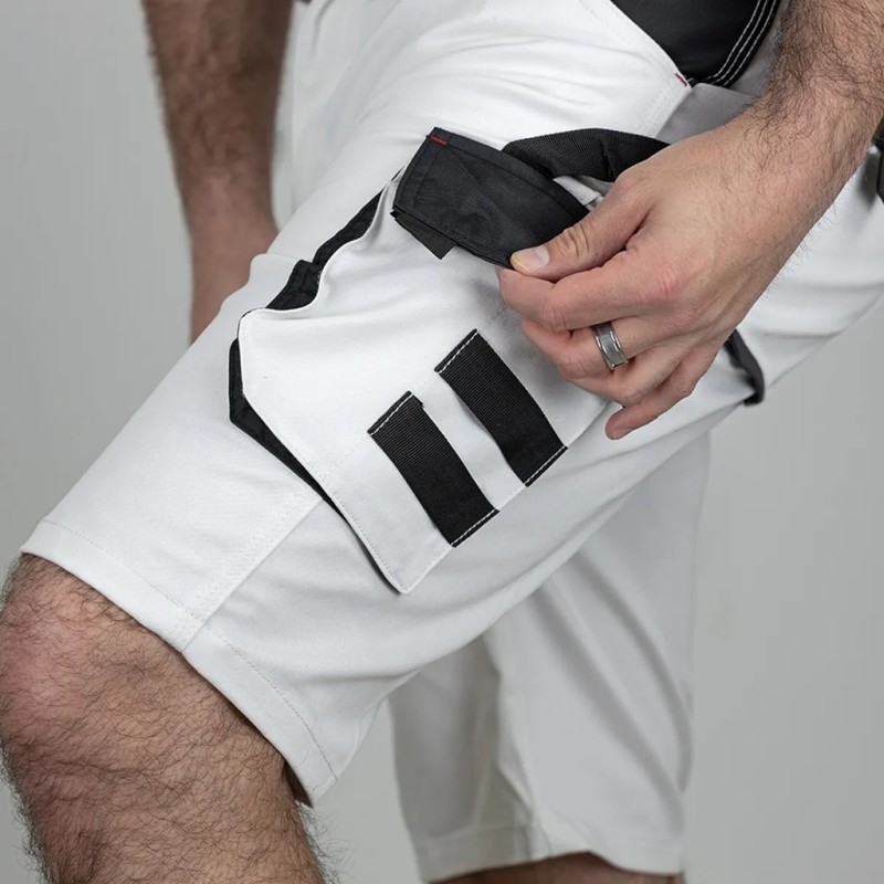 Bermuda de peintre stretch METAL FREE THEMIS de chez LMA