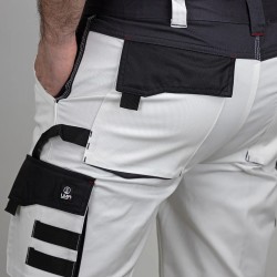 Bermuda de peintre stretch METAL FREE THEMIS de chez LMA