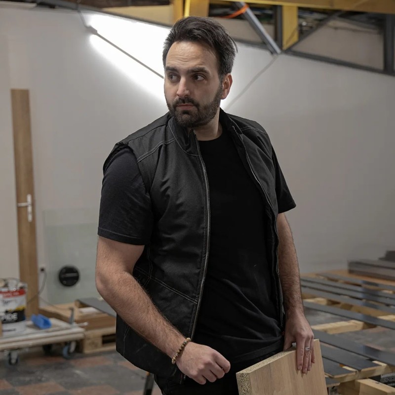 BODYWARMER matelassé col motant de chez LMA