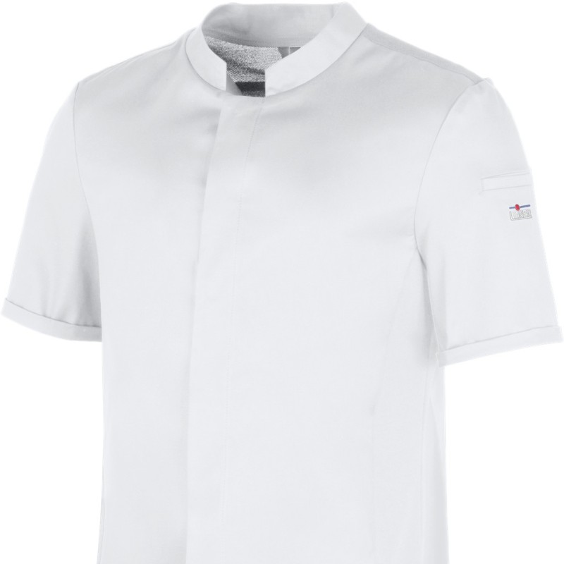 Veste de cuisine manches courtes lavable a 95 de chez LEIBER