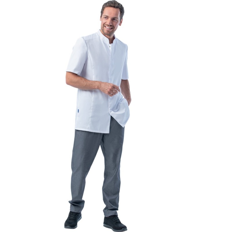 Veste de cuisine manches courtes lavable a 95 de chez LEIBER