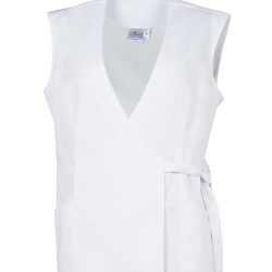 Tunique sans manches blanche cache coeur chez LEIBER