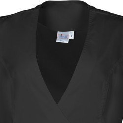 Tunique esthéticienne noire cache coeur chez LEIBER