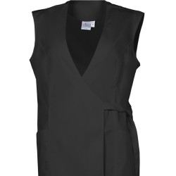 Tunique esthéticienne noire cache coeur chez LEIBER