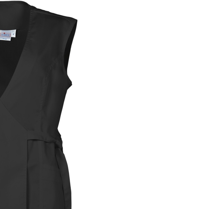 Tunique esthéticienne noire cache coeur chez LEIBER