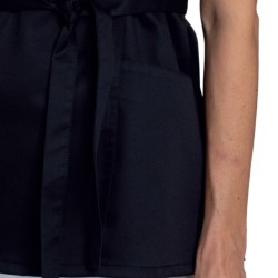 Tunique esthéticienne noire cache coeur chez LEIBER