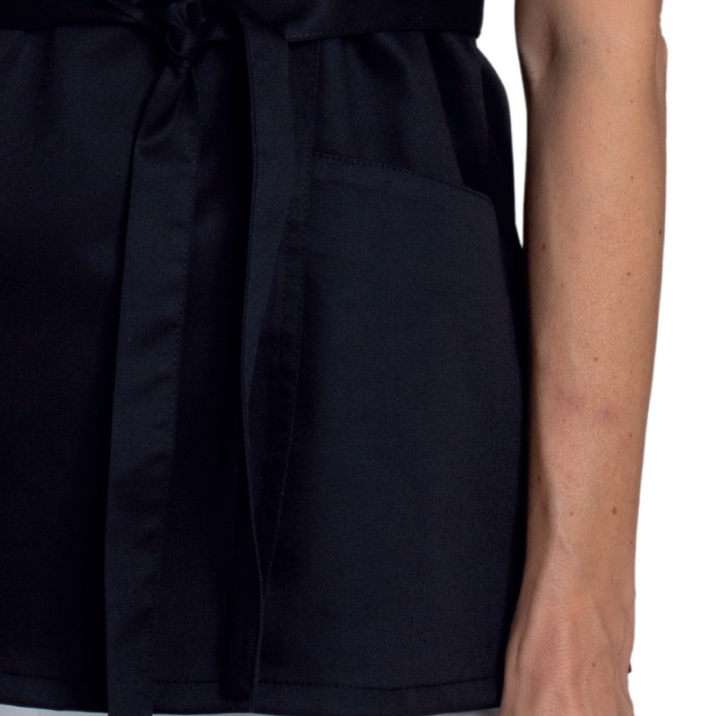 Tunique esthéticienne noire cache coeur chez LEIBER