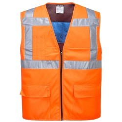 Gilet de travail haute visibilité rafraîchissant PORTWEST – Refroidissement jusqu'à 8h, sécurité et confort