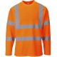 T-shirt orange haute visibilité Manches Longues EN 20471