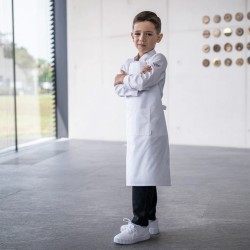 Tablier de cuisinier enfant LAFONT - Taille unique, blanc, polyester-coton 215g, entretien facile