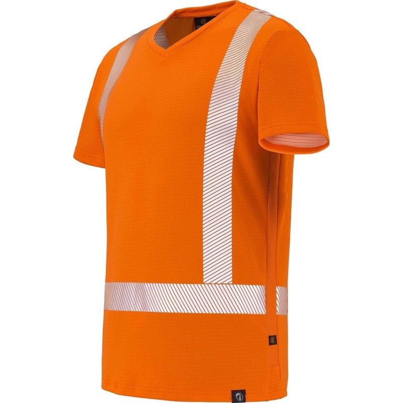 T-shirt Haute Visibilité CEPOVETT ICEWORK EN 20471 Classe 2 - Auto Rafraîchissant, Sécurité ATEX