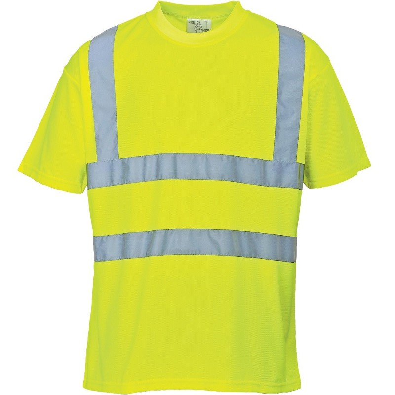 T-shirt haute visibilité jaune Manches Courtes EN 20471