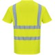 T-shirt jaune haute visibilité Manches Courtes EN 20471
