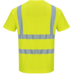 T-shirt jaune haute visibilité Manches Courtes EN 20471