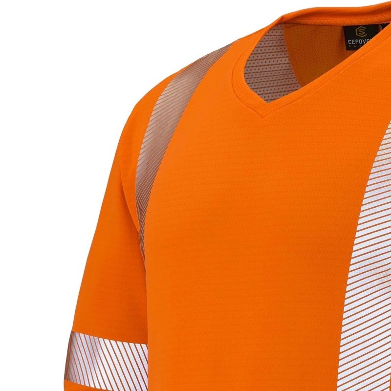 T-shirt Haute Visibilité EN 20471 Classe 2 - Auto Rafraîchissant, Sécurité ATEX