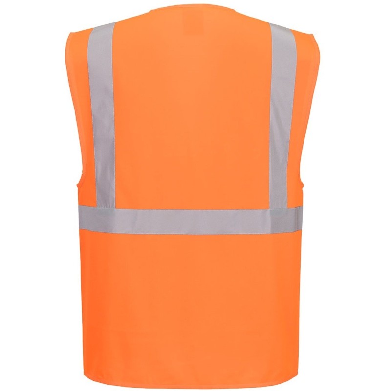 Gilet Haute Visibilité Grande Taille PORTWEST - Norme EN 20471 Classe 2, Multipoches, Confort Optimal