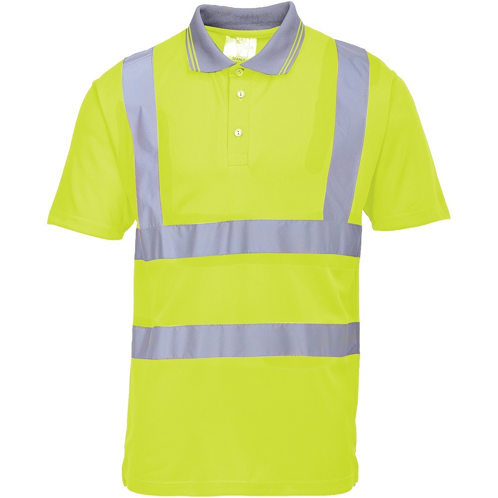Polo de sécurité haute visibilité visibilité de sécurité de travail personnalisé votre logo sur haute réfléchissante sécurité T-Shirt respirant léger vêtements de tra 