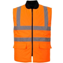 Gilet de travail Hiver haute visibilité réversible EN 20471