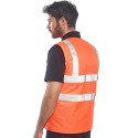 Gilet de travail Hiver orange haute visibilité réversible EN 20471