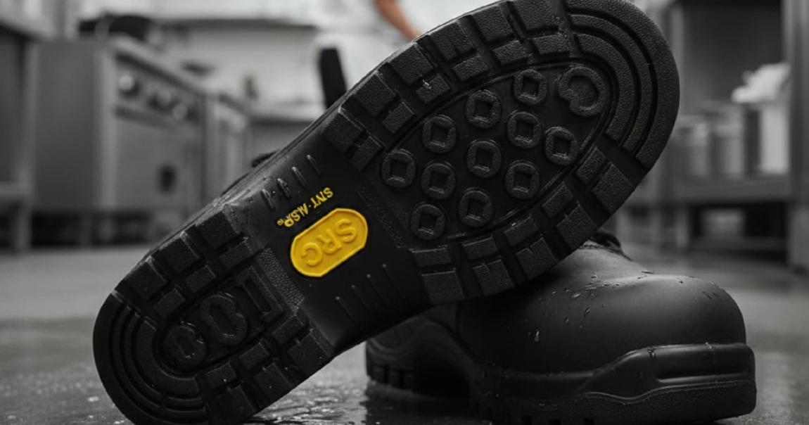 Chaussures antidérapantes SRC : un atout sécurité en logistique et en restauration