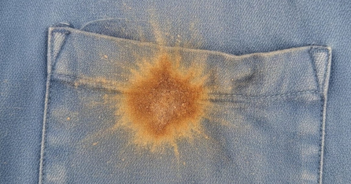 Enlever une tache de rouille sur une blouse ou un pantalon de travail