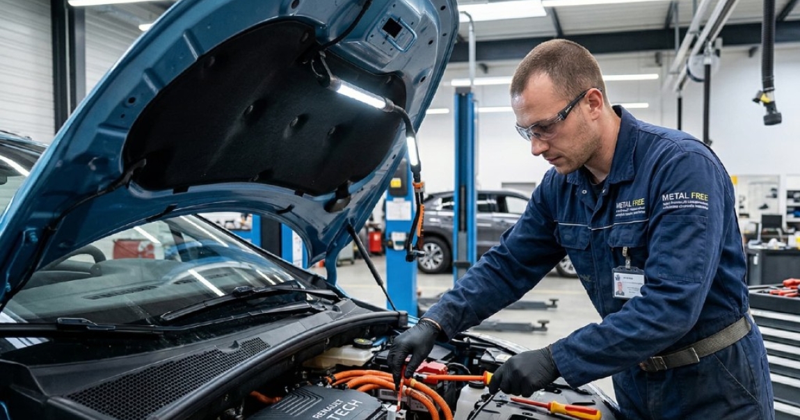 Réparation de véhicules électriques : quels vêtements de travail et EPI choisir ?