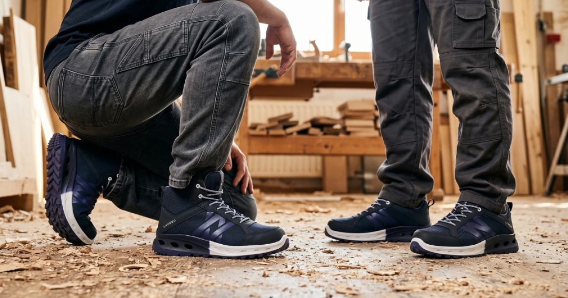 Semelle injectée multi-densité : Aries et Andromeda, les nouvelles baskets de sécurité metal free